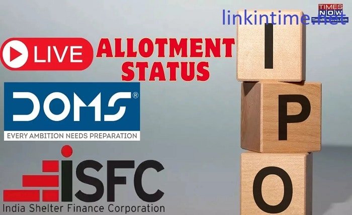 link intime doms ipo allotment status